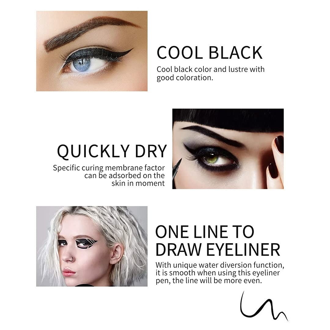 evpct 12Pcs Green Blue White Black Brown Purple Color Gel Glitter Eyeliner Pencils Set for Women Waterline Waterproof Smudge Proof lapiz de ojos delineador de ojos contra el agua Eye Liner Makeup 1-5