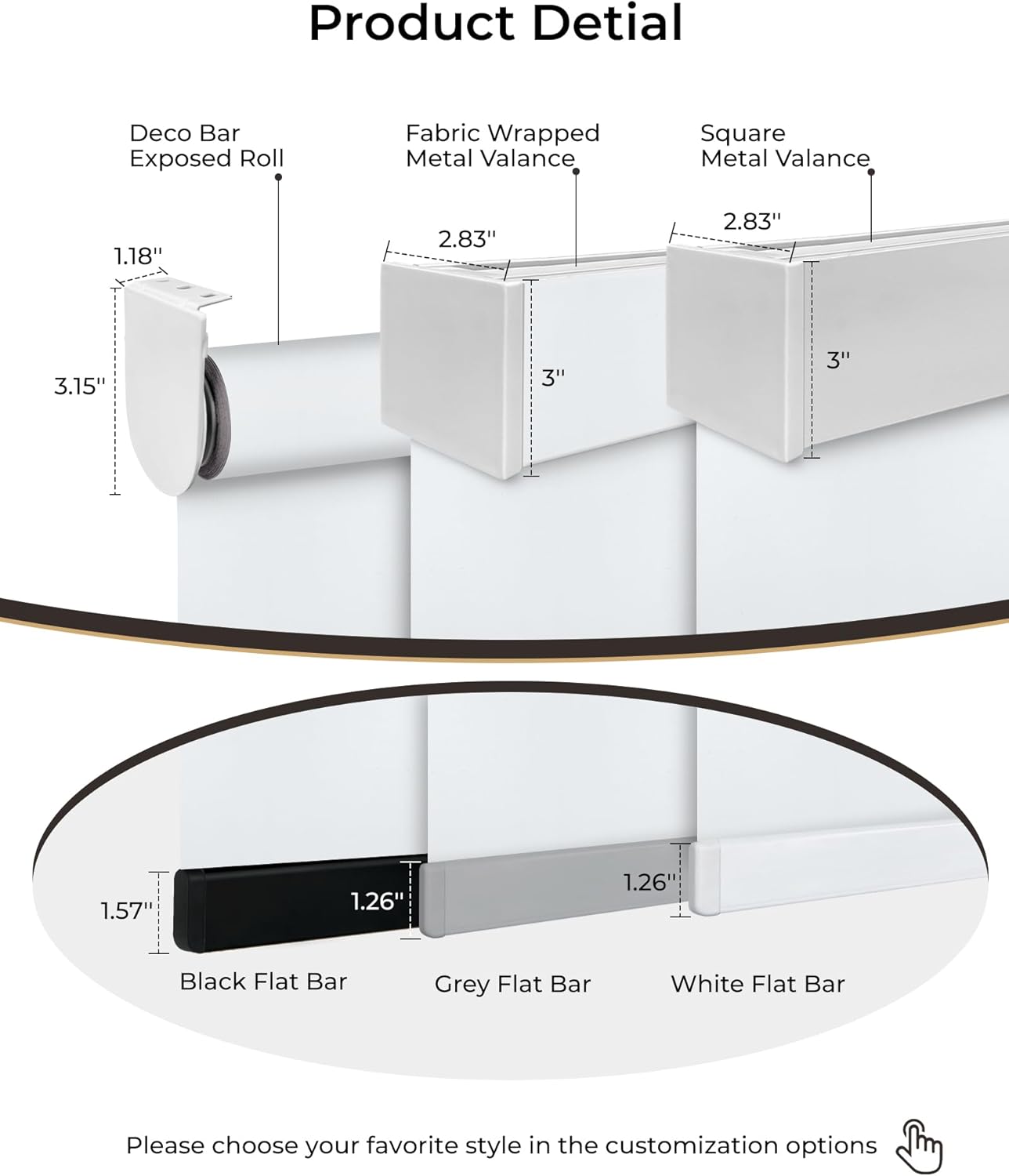 Motorized Roller Shade with Remote Control, 100% Blackout Electric 21-98” Width Blinds for Windows with Alexa Google Home, Rechargeable Smart Automatic Customized Size(Waterproof-White)