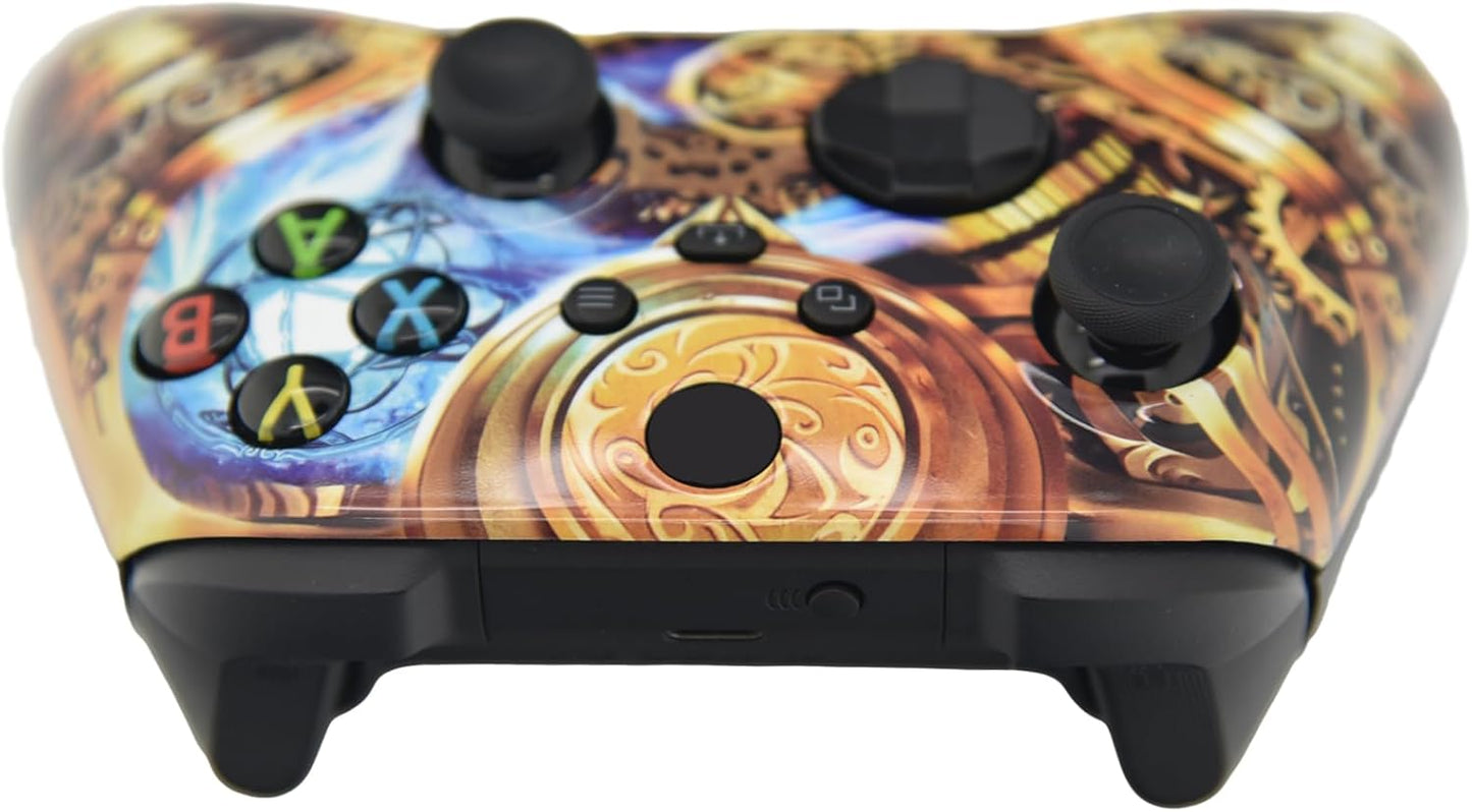 ProControllers LLC Hand Airbrushed Fade Custom Controller Compatible with Xbox Series X/S & Xbox One (Series X/S Clockwork)