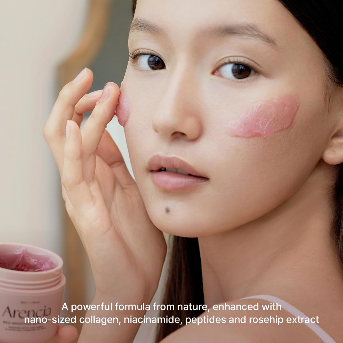 Overnight Red Smoothie Face Mask Serum, Glowing & Soothing with 30% red collagen, Niacinamide, Peptide, Vitamin E