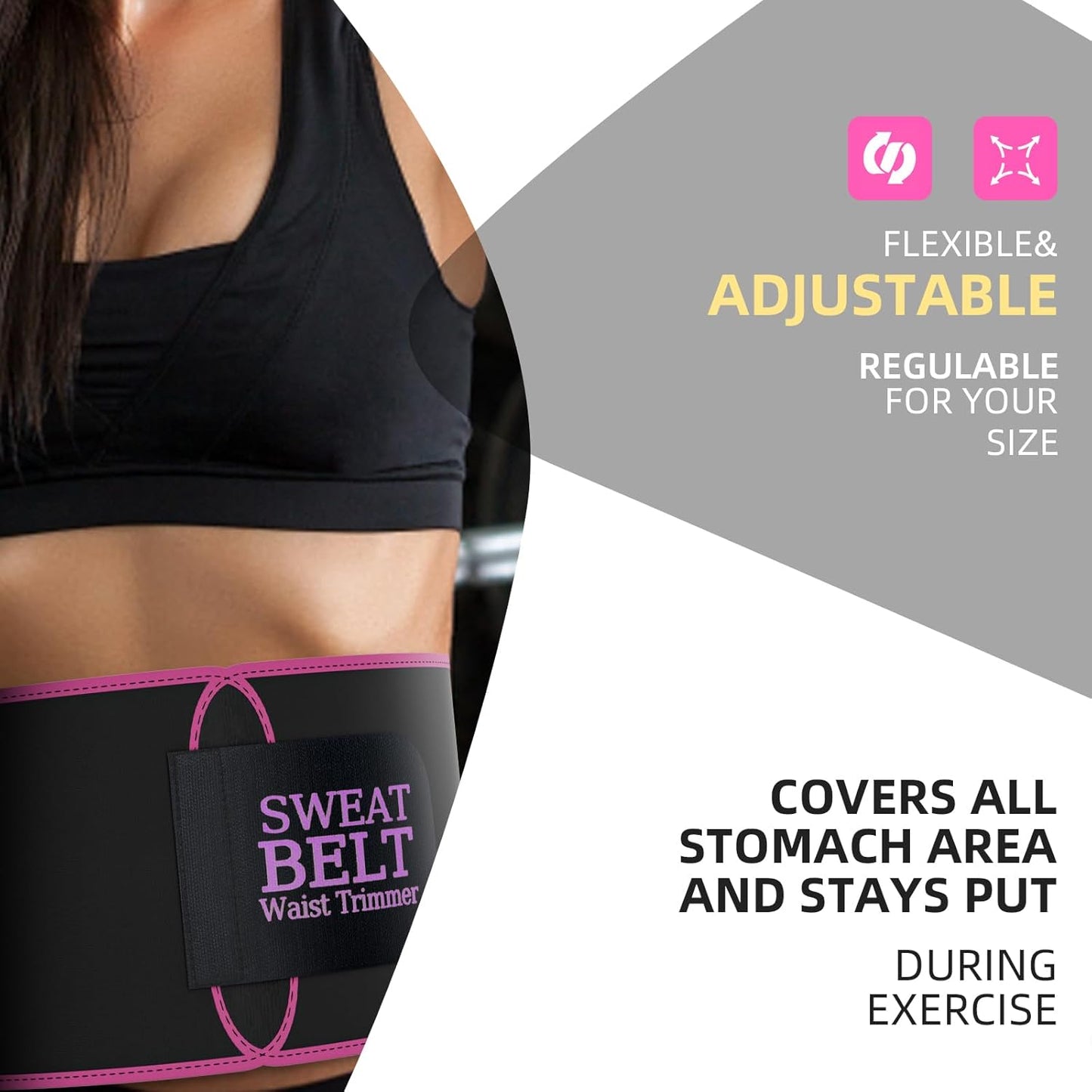 ZPP Waist Trainer for Women and Men, Neoprene Sweat Band Waist Trimmer Belt Slimming Stomach Wrap for Workout