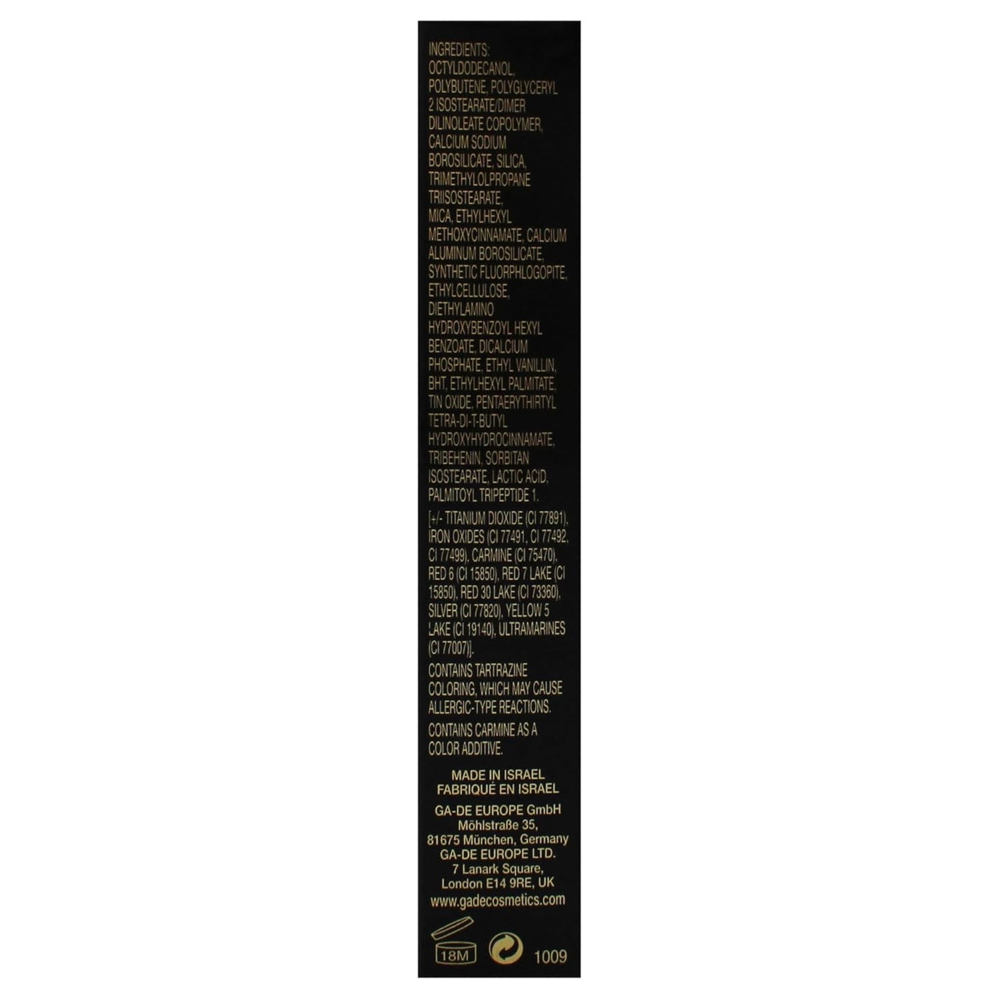 GA-DE Crystal Lights Lip Gloss, 512 - Enriched with Light-Reflecting Crystal Pearls - Smooth Silky, Rich Color - Moisturizes and Adds Shine - 0.2 oz