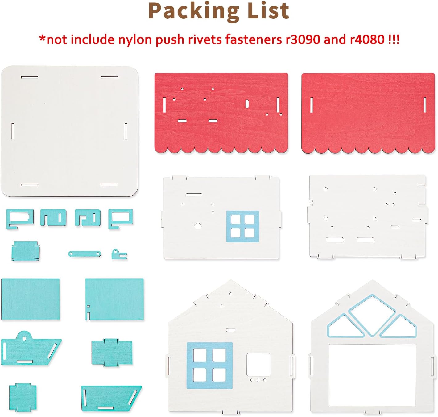 ELECFREAKS Smart Home Material Pack for Elecfreaks Sensors/Breakout Board/Servo (Not Include Sensors and microbit)