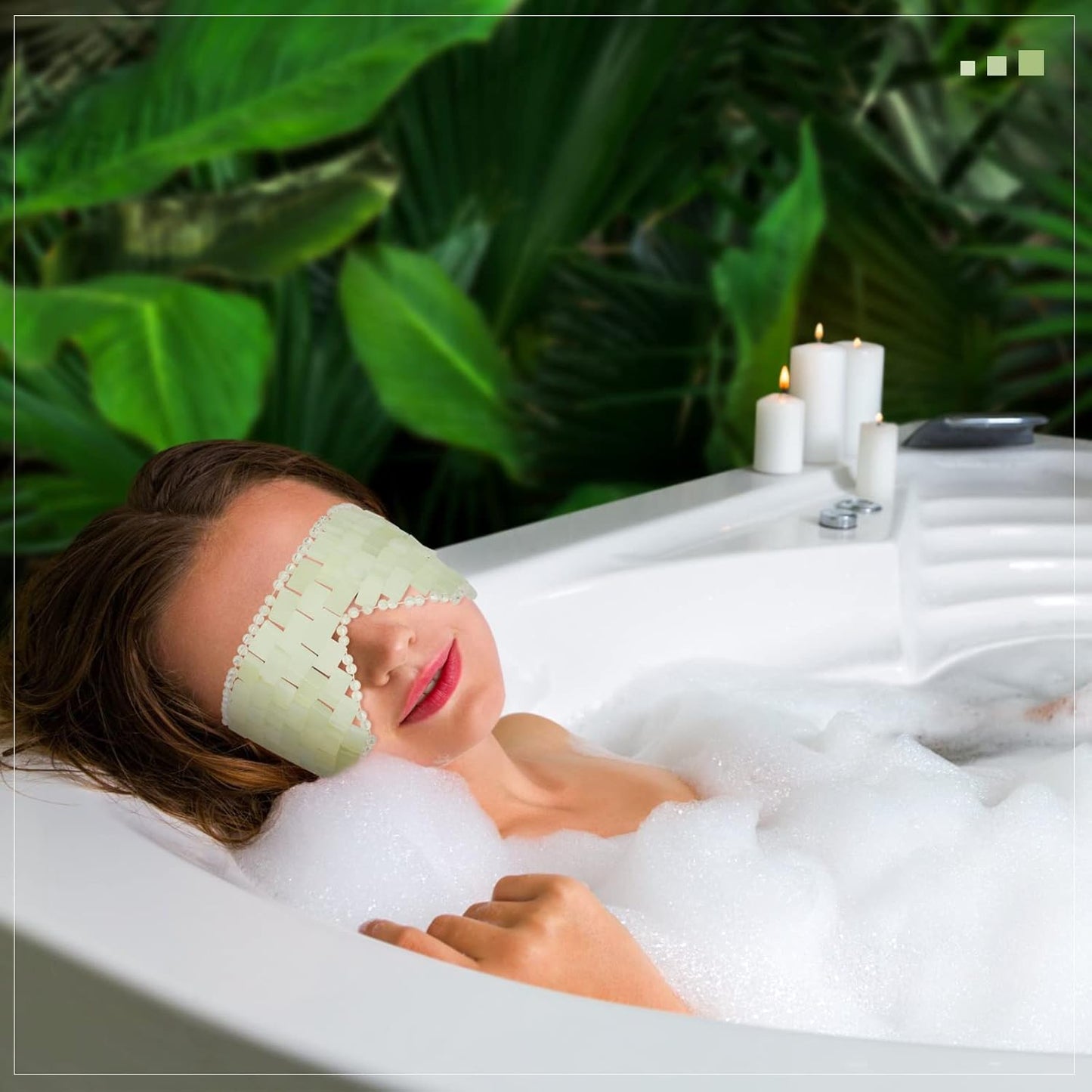Hercicy 2 Pcs Jade Eye Mask Green Jade Stone Eye Mask Facial Cooling Mask for Alleviate Puffiness Face Massage Relax Eyes Relieve Migraine Meditation Beauty