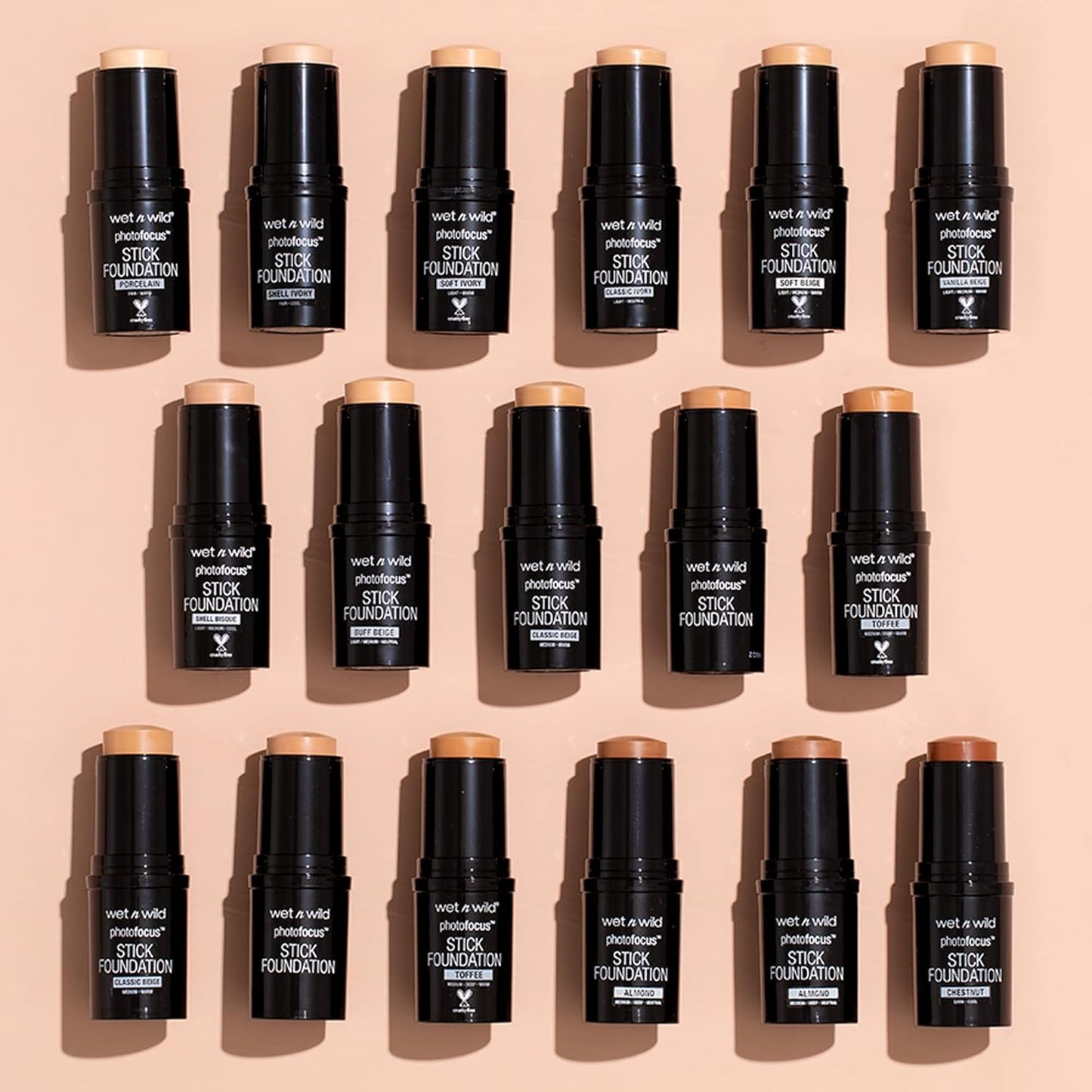 wet n wild Photo Focus Matte Foundation Stick Makeup, Classic Ivory | Vegan & Cruelty-Free