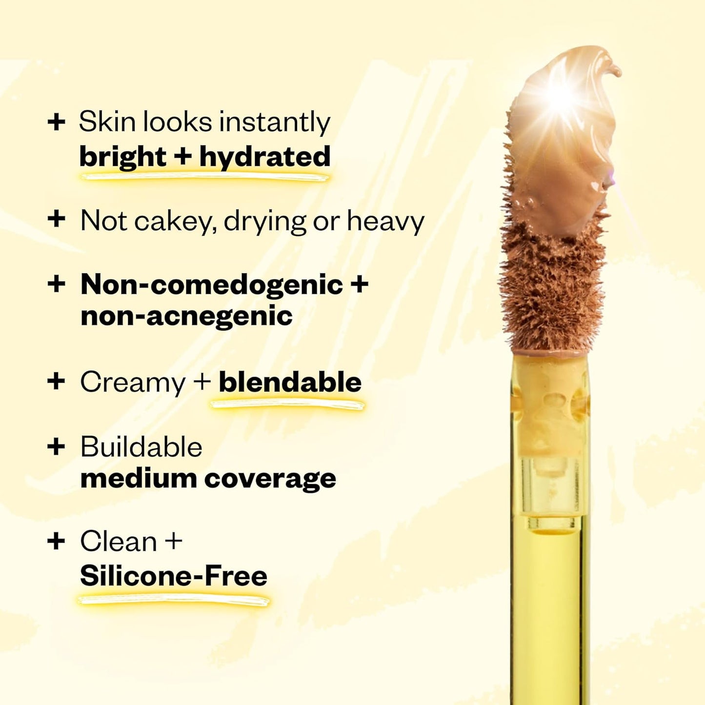 Kosas Revealer Concealer - Medium Coverage Makeup with Hyaluronic Acid, Conceals Dark Circles Under Eyes, Dark Spots and Blemishes + Brightens, Hydrates, Long-Lasting & Vegan, (Tone 6.8 W)