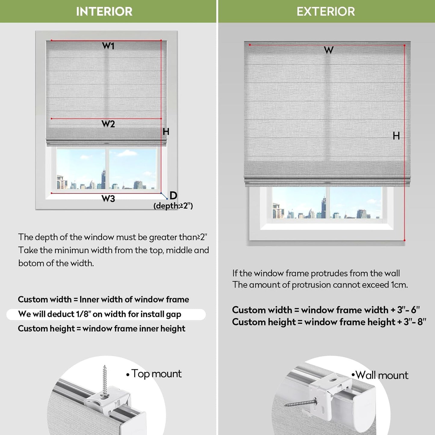 ZSTARR Smart Roman Shades Rechargeable Motorized Blinds with Remote Light Filtering Roman Window Shades Plain Fold Soft for Doors Bedroom, Custom Size (Sheer Gray)