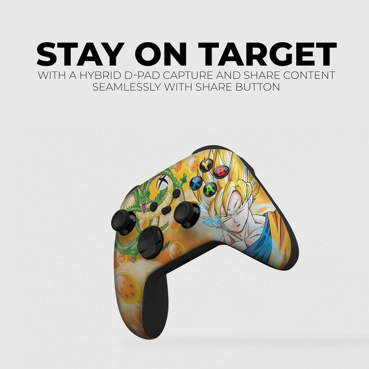 DreamController D. B. Z. Gokku Custom X-box Controller Wireless compatible with X-box One/Series X/S Proudly Customized in USA with Permanent HYDRO-DIP Printing(NOT JUST A SKIN) (MODDED)