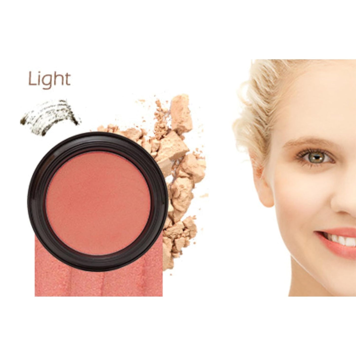 Gabriel About Face Kit | Dual Powder Foundation + Multipot + Gabriel Mascara + Cosmetics Bag ((Light Beige Set))