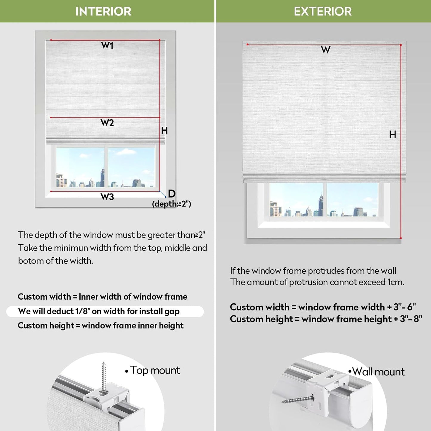 ZSTARR Smart Roman Shades Rechargeable Motorized Blinds with Remote Light Filtering Roman Window Shades Plain Fold Soft for Doors Bedroom, Custom Size (Light White)