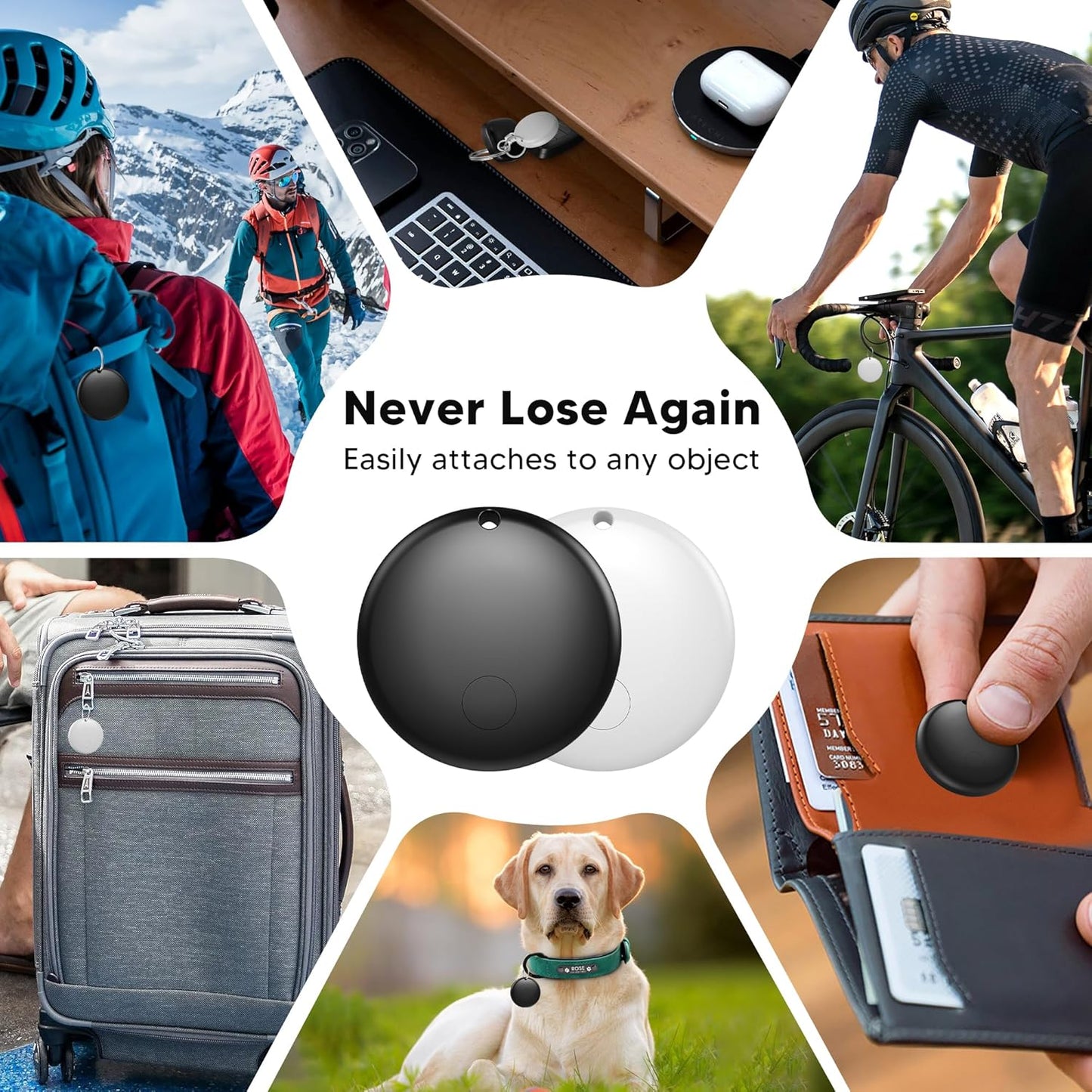 Tracker Tag for Android Smart Tag(Not for iOS) Tracker Tags-4 Pack Android Work with Google Find Hub App Key Finder Bluetooth Tracker Item Locator for Purse, Keys, Luggage, Backpack, Pets,etc.