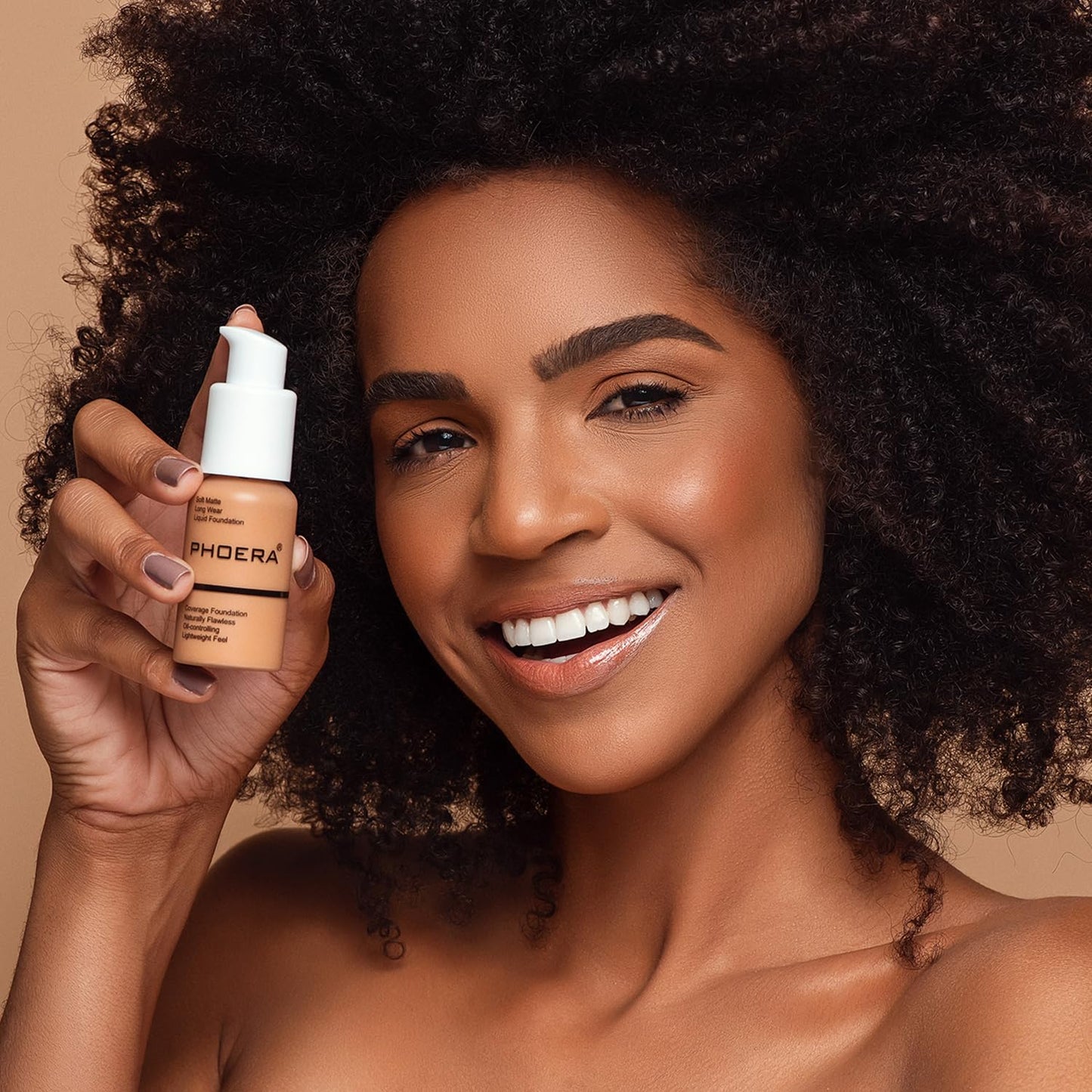 PHOERA Foundation, PHOERA Matte Liquid Foundation,PHOERA Makeup for Women, PHOERA Foundation Full Coverage Concealer, 30ml 24HR Matte Oil Control Concealer (102+103/ Nude+ Warm peach)