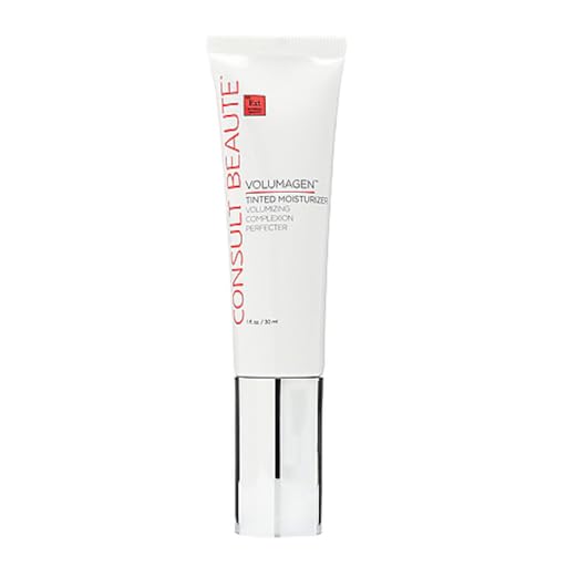 Consult Beaute Volumagen Tinted Moisturizer - Medium-to-Full Coverage - Makeup for Face - Buildable Coverage -1 fl.oz. - Dark shade