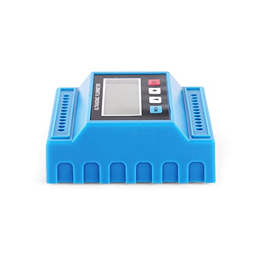 Ultrasonic Flow Meter Clamp On Flow Sensor DN32-DN80mm Measuring Water Liquid Fluid Mass Flow Sensors Digital Flow Meter Oil Flow Sensor for Water 0-90℃(Flow Meter+Small Sensor)