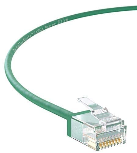 InstallerParts Ethernet Cable CAT6A Super Slim Cable UTP 1 FT (30 Pack) - Green - Professional Series - 10Gigabit/Sec Network/High Speed Internet Cable, 550MHZ, 32AWG