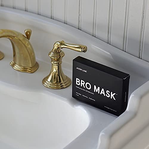 BRO MASK Under Eye Patches for Men Skin Care | Cooling Eye Masks for Dark Circles and Puffiness, Anti Aging Hydrogel Pads with Bakuchiol, Caffeine & Niacinamide, Eye Bags Treatment for Men (4X6 Pairs)