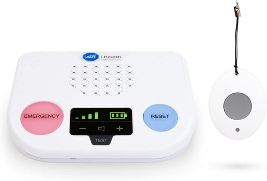 ADT Medical Alert Plus - in-Home Medical Alert System for Seniors - Cellular 4G Coverage, 600ft Pendant Range, Home Temperature Monitoring, 24/7 U.S. Based Monitoring (Neck Pendant)