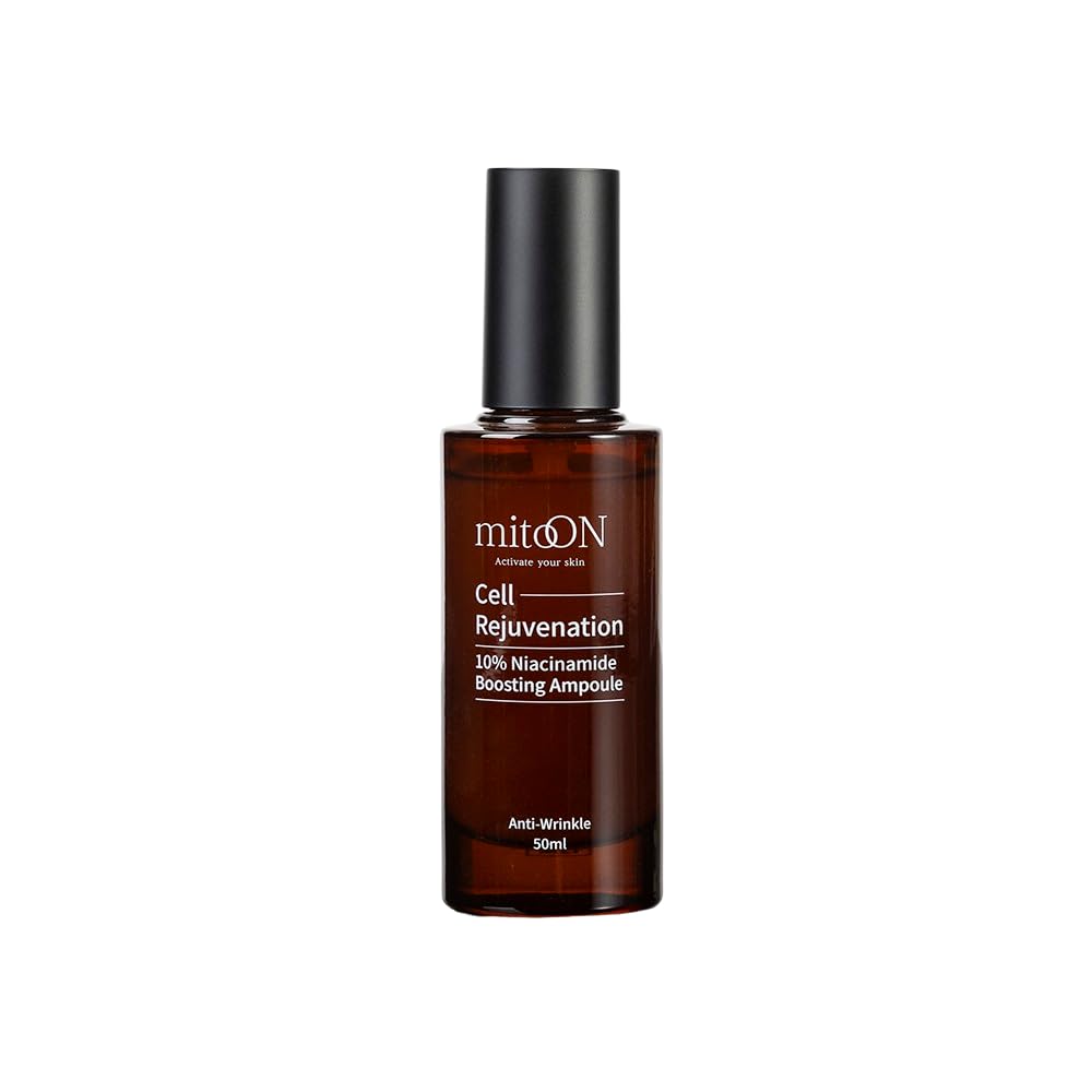 Mito-on Cell Rejuvenation Anti-Aging Serum, 50ml / 1.69 fl.oz –10% Niacinamide, Vitamin B3 and Antioxidants, Centella + EGF for Anti-Aging, Wrinkle Reduction, Pore minimization, Korean Skin Care