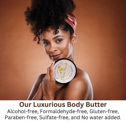 Body Butter Blend: Natural Shea, Cocoa, & Mango w/Jojoba Oil for Radiant Skin and Beard | Moisturizing (8 Oz, Cool Water (Our version of))