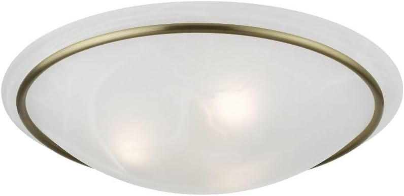 Livex Lighting 4825-04 Newburgh 3-Light Ceiling Mount, Black