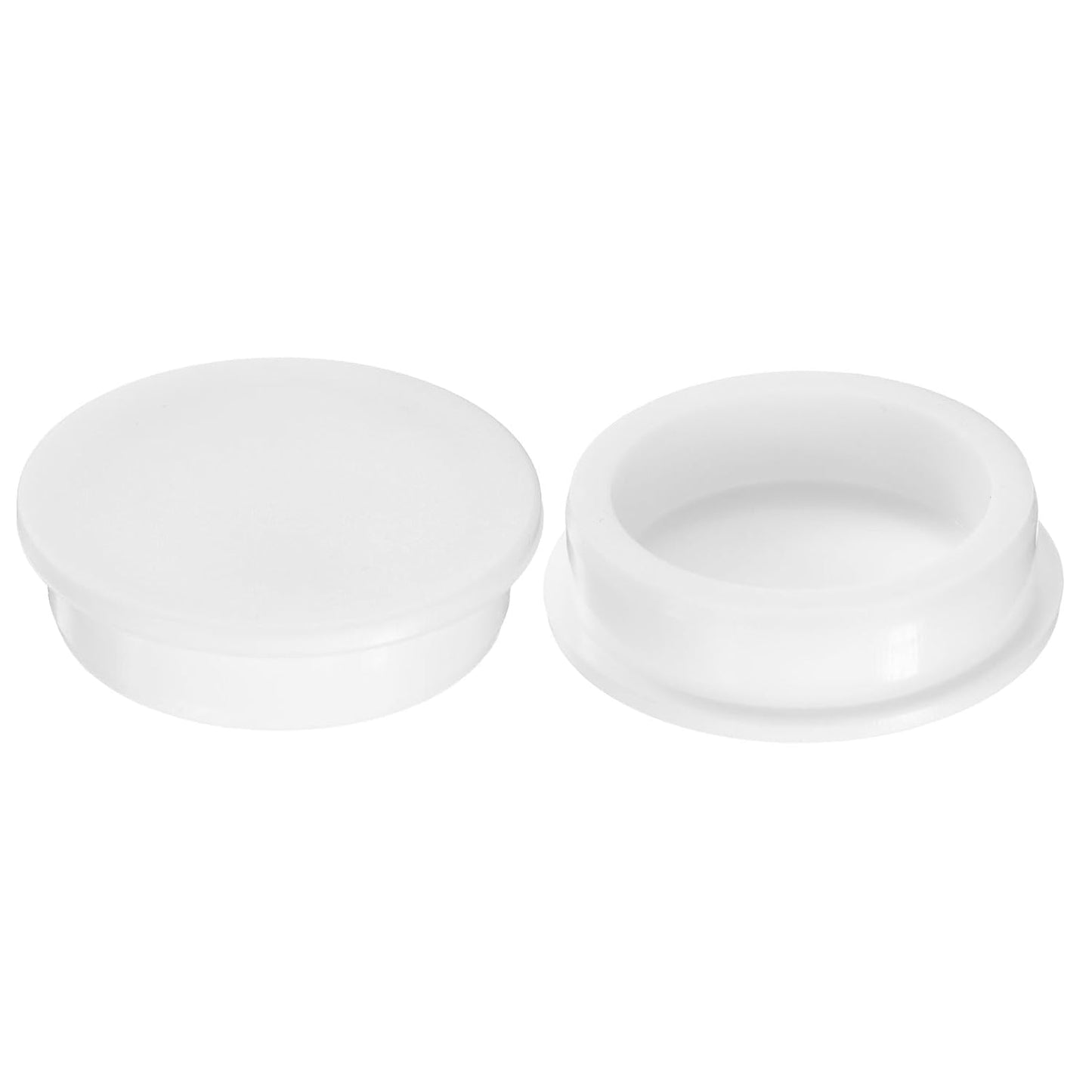 uxcell 2Pcs Silicone Hole Plug, Waterproof Round Rubber Stoppers Bottle Seal Plugs Tube Pipe End Caps for 57mm/2.24" Hole for Bathtub Bottle, White