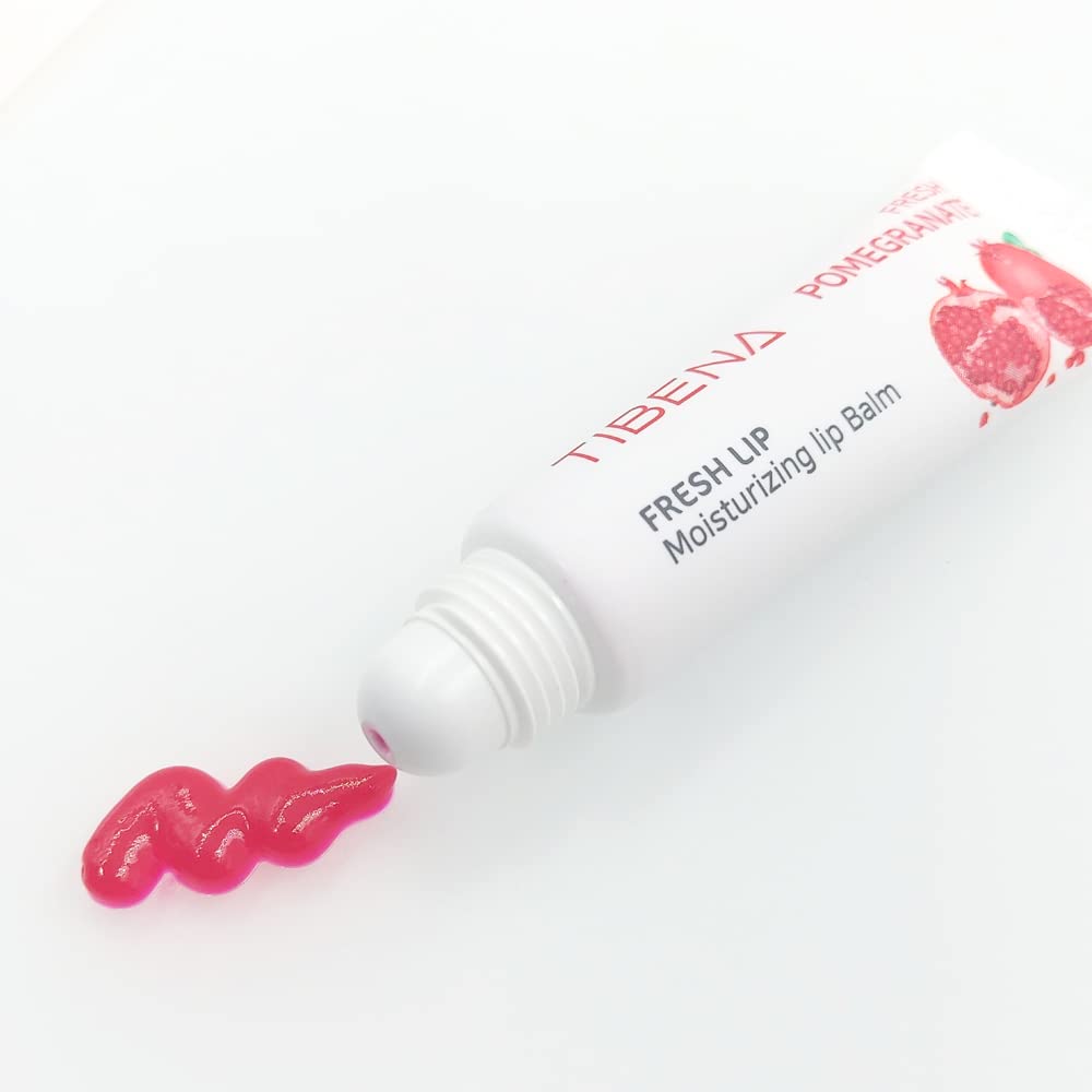 Fresh Lip Moisturizing Lip Balm, Tinted Lip Balm, Moisturizing Lip Care, Gift for Women, for Dry Lips, with Shea Butter (Pomegranate)