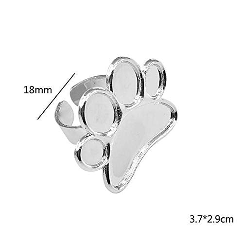 2 Pieces Nail Art Palette Finger Rings, Mini Polish Holder Drawing Color Palette, Nail Art Painting Gel Palette Manicure Tool, Cosmetic Artist Mixing Palette