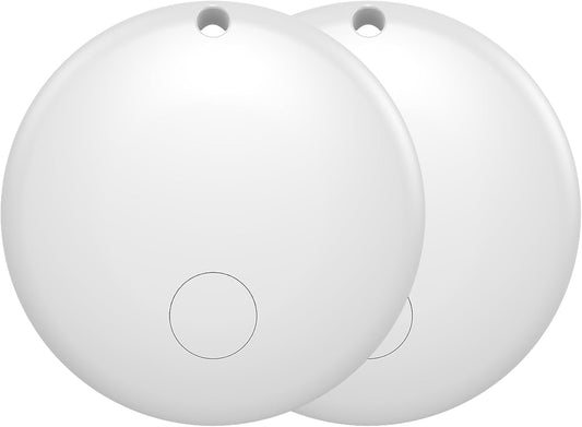 Air Tracker Tag for Android Smart Tag（Not for iOS） Tags-4 Pack Android Work with Google Find Hub App Key Finder Bluetooth Tracker Item Locator for Keys, Luggage, Backpack, etc. (White, 2 Pack)