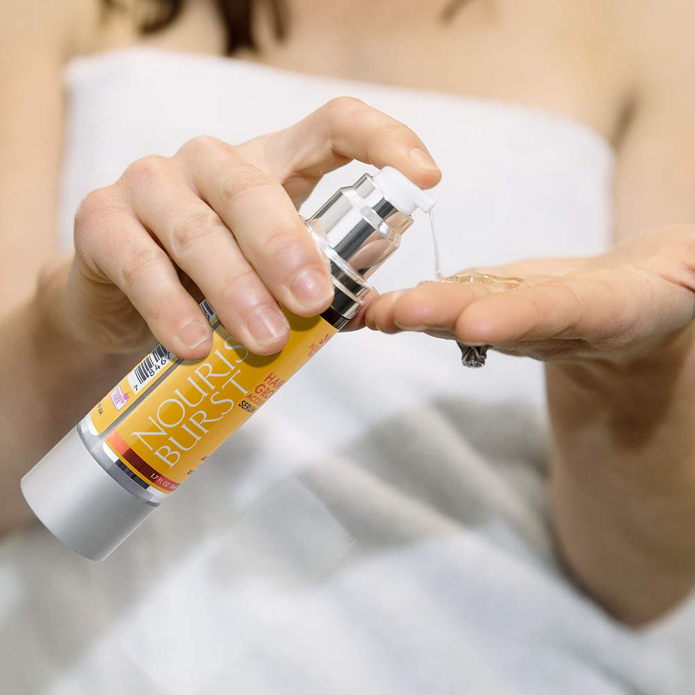 Nourish Beaute Hair Regrowth Treatment Serum for Hair Loss, Volume and Thickening with Caffeine for Men and Women, 1.7 Oz