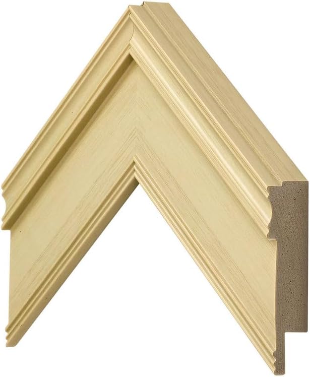 Antique White 65" Premiere Deco TV Frame - Compatible ONLY with Samsung The Frame TV and Pro TVs (Fits 2021-2025, LS03A, LS03B,LS03C,LS03D,LS03FA,LS03FW)