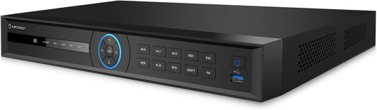 Amcrest 4K 32-Channel AI NVR (16-Port PoE) Smart NVR, Facial Recognition, Facial Detection & Vehicle Detection - Supports 32 x 4K IP Cameras, Supports up to 2 x 16TB HDD (Not Included) NV4232E-16P-EI