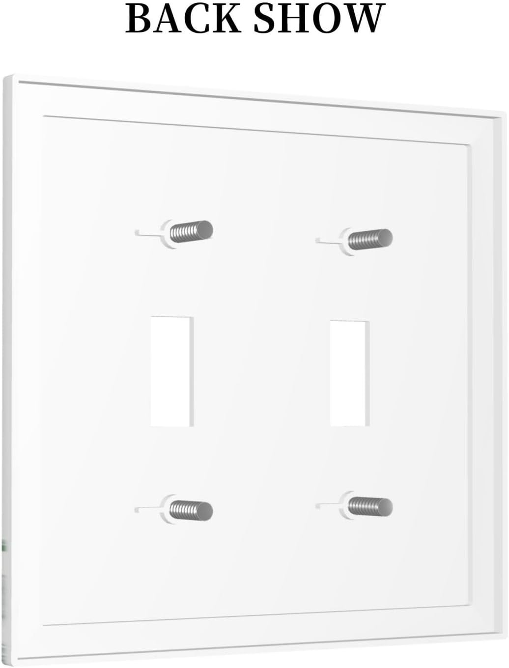 Decorative Switch Plates Boho Colorful Flowering Plant Wild Flower 2 Gang Double Toggle Outlet Light Switch Cover Wall Plate Electrical Faceplate For Bed Room Living Room Decor