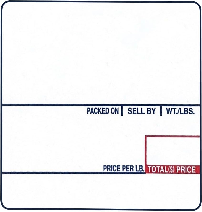 VisionTechShop LST-8020 Printing Scale Label, 58 x 60 mm, UPC/Ingredients 36 Rolls of 500 Labels, Lower Price Than 12 Rolls
