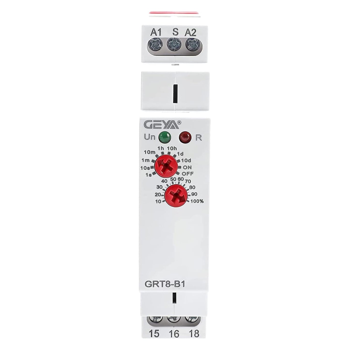 GEYA Delay Off Single Function Time Relay 1 Output 16A Electronic Power Off Timer Delay Relay(GRT8-B1,AC230V)