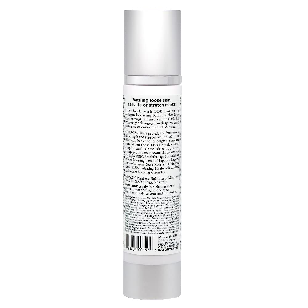 Body Boost NYC Tone and Lift Collagen Lotion- Strengthen and Firm Loose Skin and Stretch Marks- Pregnancy Safe
