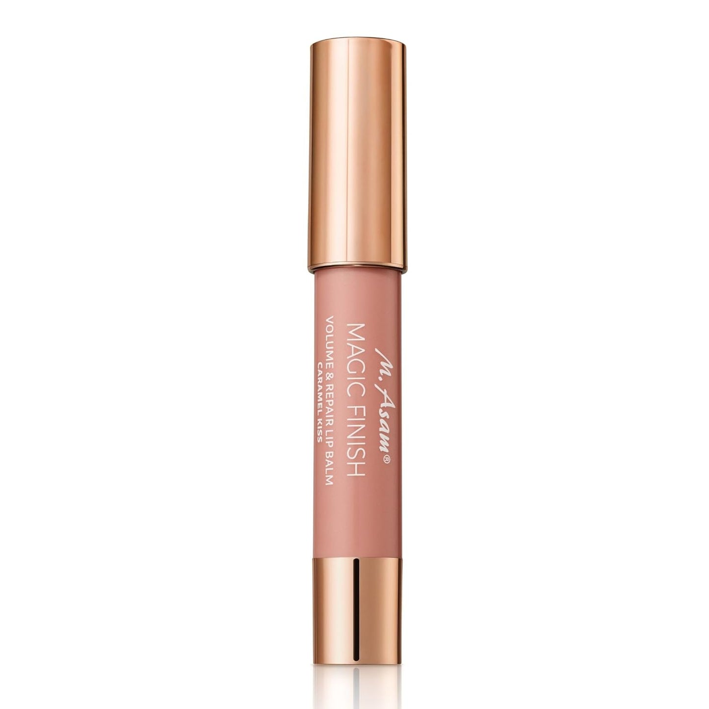 M. Asam MAGIC FINISH Volume & Repair Lip Balm Caramel-Kiss (0.11 oz) - Lip balm for delicate shine & more volume with plumping & nourishing vitamin E & shea butter