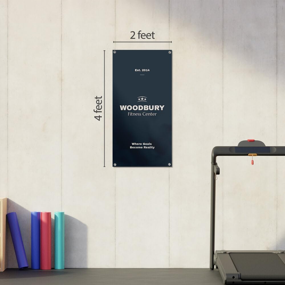 Staples Custom Scrim Vinyl Banner - 24" x 48" Quote Banner with 4 Grommets - Durable Outdoor Sign for Events, Promotions, and Business Advertising (American Flag)
