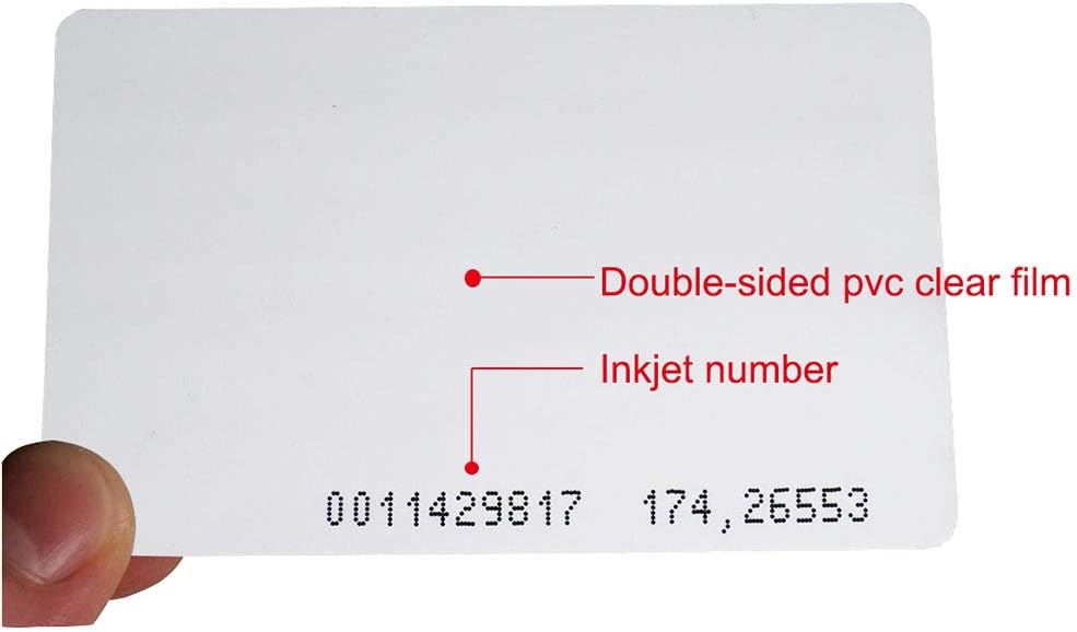 Meikuler 125Khz RFID Proximity Cards, 0.8mm ID Card for Door Entry Access Control System and Attendance, Read only (30)