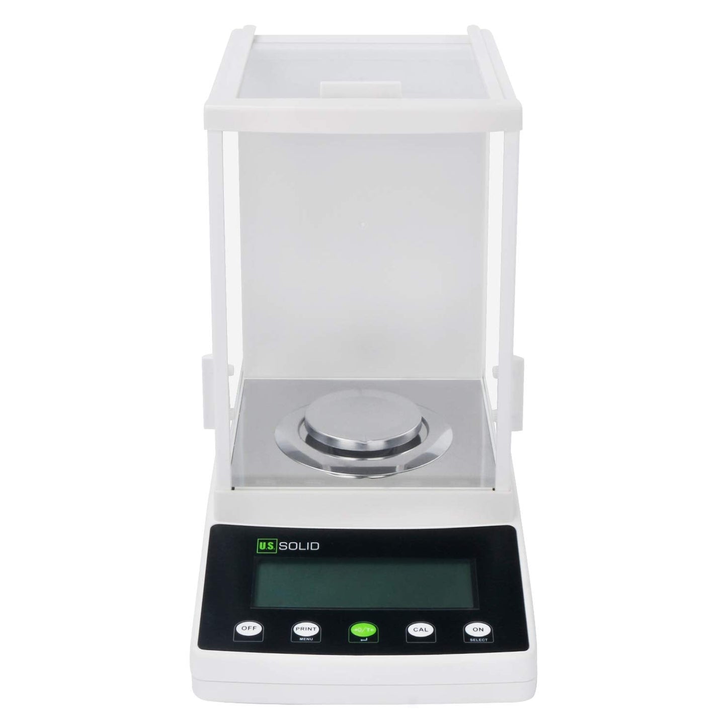 U.S. Solid 0.1mg Analytical Balance, 120g x 0.0001g, Lab Electronic Scale with Automatic Internal Calibration, Electromagnetic Transducer, RS232, Overload Protection, Piece Counting, 4 Weighing Units