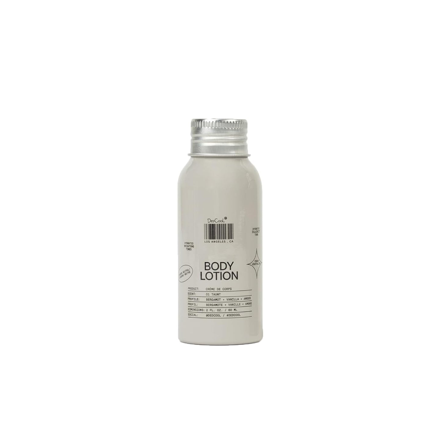 DedCool Body Lotion | Taunt | Lightweight, Deeply Hydrating Formula with Ceramides, Snow Mushroom & Meadowfoam Oil | Bergamot, Dew, Cassis, Vanilla & Amber Scent | Non-Toxic, Vegan Skincare | 2 oz