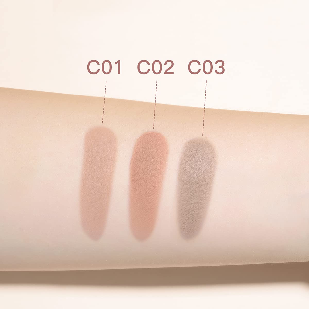 Contour Palette Face Sculpting Grey Contour Powder Palette Face Bronzer Makeup Contouring Palette with Mirror - Highly Pigmented Contour Shadow For Light Skin tone