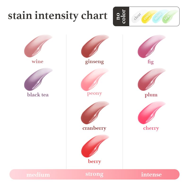 NOONI Korean Lip Oil Set - Appleberry & Appleplum | Long-Lasting, Moisturizing, Plumping, Revitalizing for Dry Lips, Waterproof, No Peel Off 0.12 FL Oz x 2ea