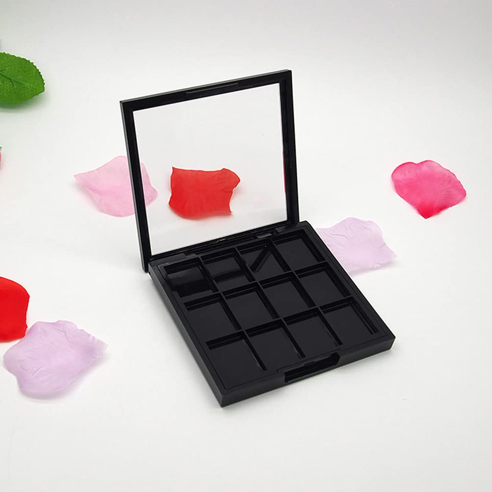 Empty Eyeshadow Palette Eyeshadow Makeup Palette Lipstick Container Makeup Empty Case for Blush Lipstick, 1Pcs 12 Grids