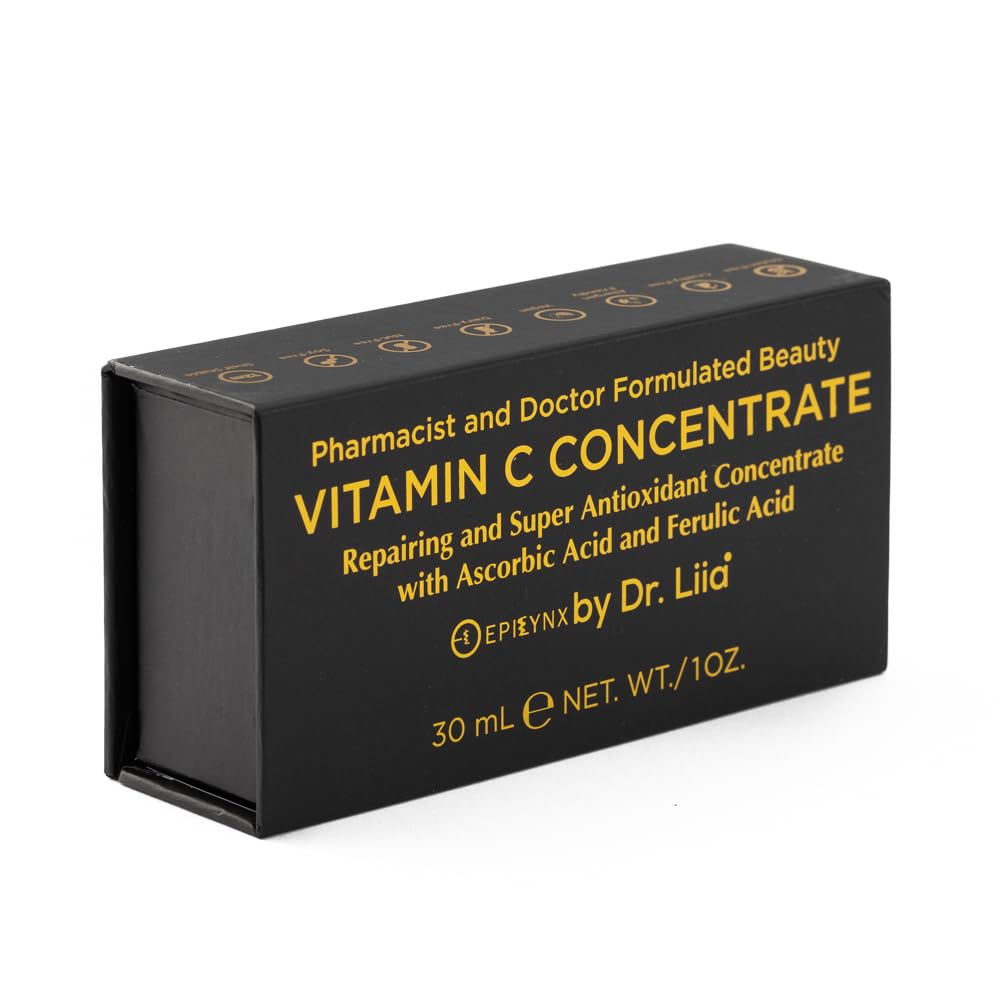 Vegan Antioxidant Rejuvenating Face Serum - Vitamin C- Repairs Damaged Skin Barrier - Gluten Free for Sensitive Skin EpiLynx by Dr. Liia