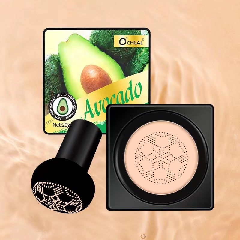 Mushroom Head Air Cushion BB Cream Foundation Cream for Face Makeup Concealer Cushion for Face Comestics Make Up Cushion Compact Natural