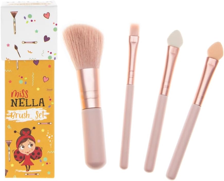 MISS NELLA Kids Bag of Wonders, Makeup & Nail Polish Set Safe and Fun Gift - Hypoallergenic, Dermatologically Tested Kid-Friendly, Non-Toxic, Cosmetic Bag Included – Special Edition
