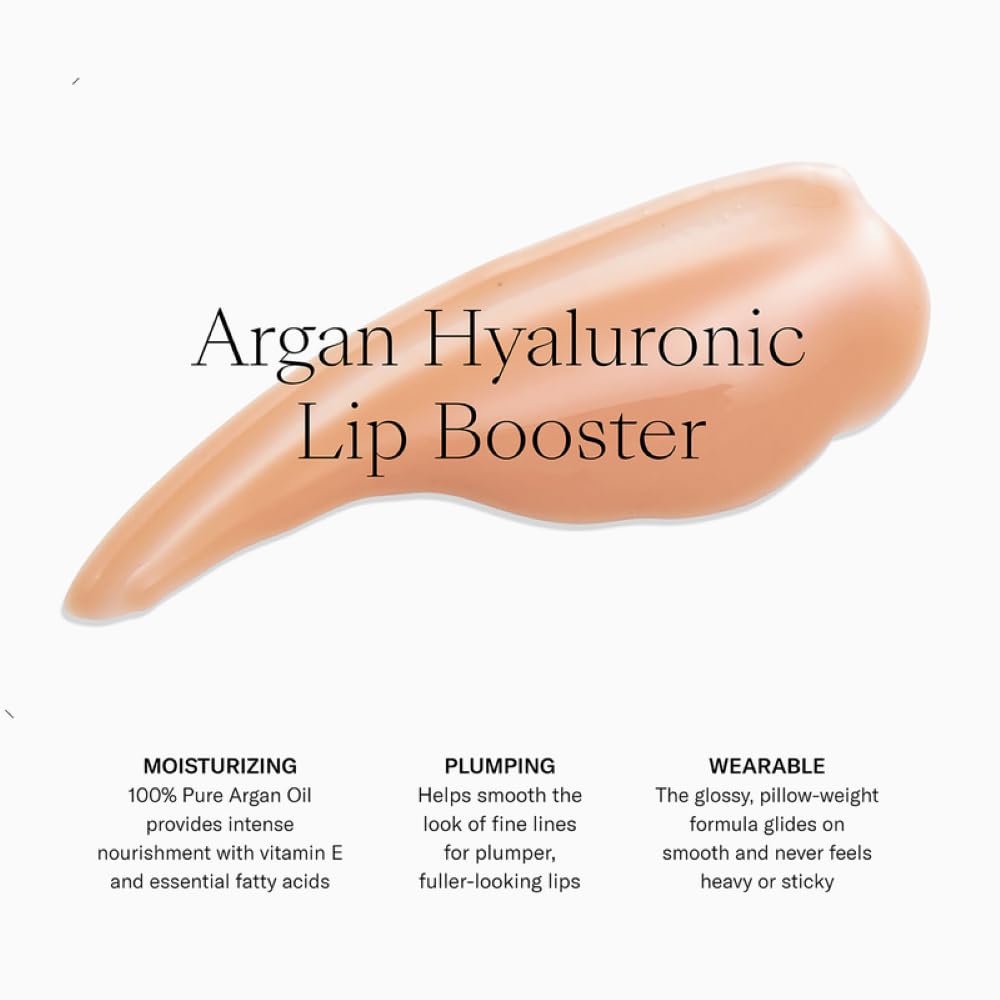 Josie Maran Color Stick & Lip Gloss Makeup Set - Argan Oil-Based Makeup Balm for Lips, Cheeks & Eyes + Hyaluronic Acid Infused Plumping Lip Gloss (2 Piece Set)