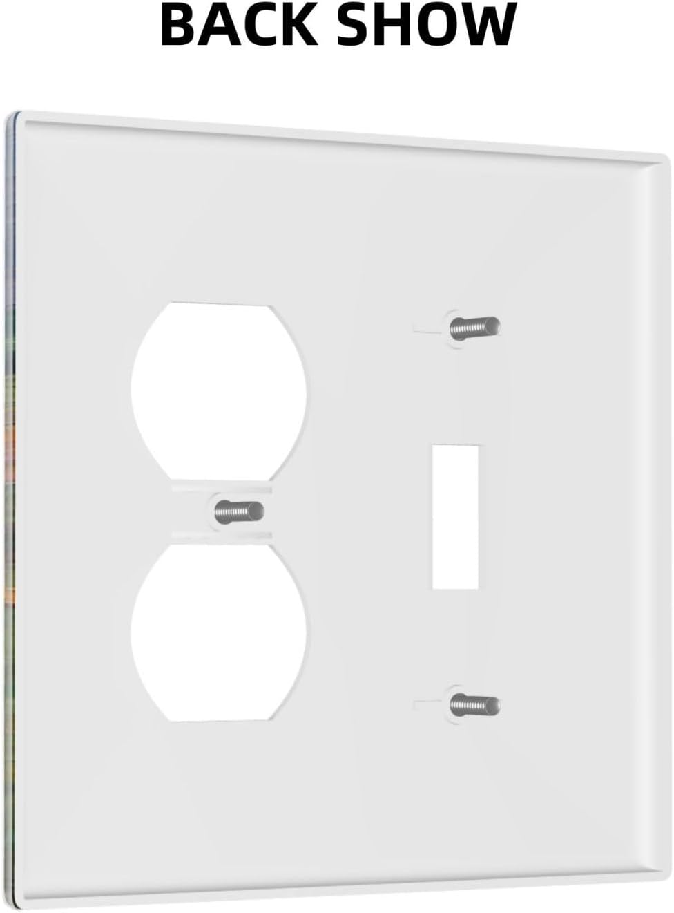 Decorative Outlet Covers Rustic Wilderness Sunflower Lavender Muzha Oil Painting 2 Gang Wall Plate Cover Single Toggle Duplex Combo Light Switch Cover Plate Faceplate