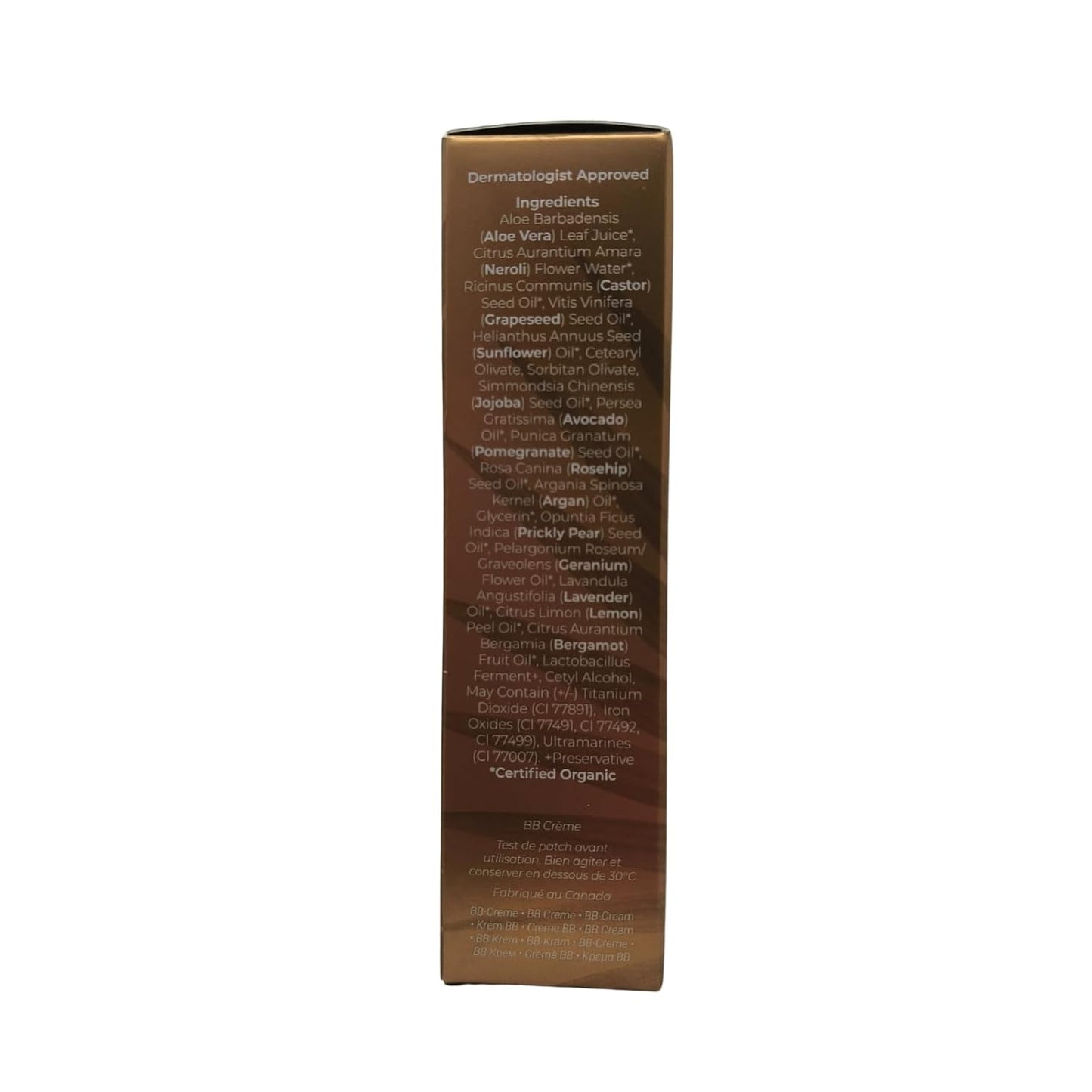 INIKA Organic BB Cream Foundation - Vegan Makeup with Hydrating Prickly Pear, Jojoba, and Pomegranate Seed Oil - Lightweight Glow for Balanced Skin Tone, Tan, 1 fl oz