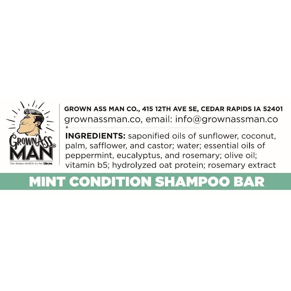 Solid Shampoo Bar Rich Lather 3 in 1: Hair, Beard & Body Wash - Plastic Free & Eco-Friendly, Natural & Organic Clean for All Hair Types, 4oz Bar (Variety, 3-Pack)